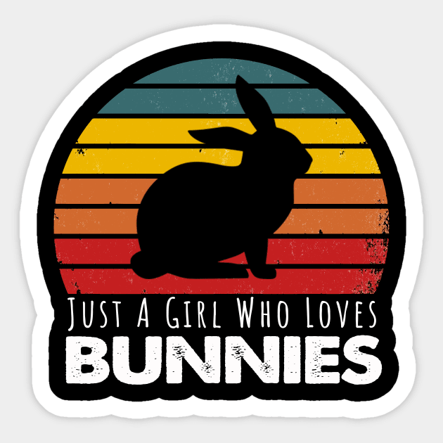 Just A Girl Who Loves Bunnies Sticker by Happysphinx